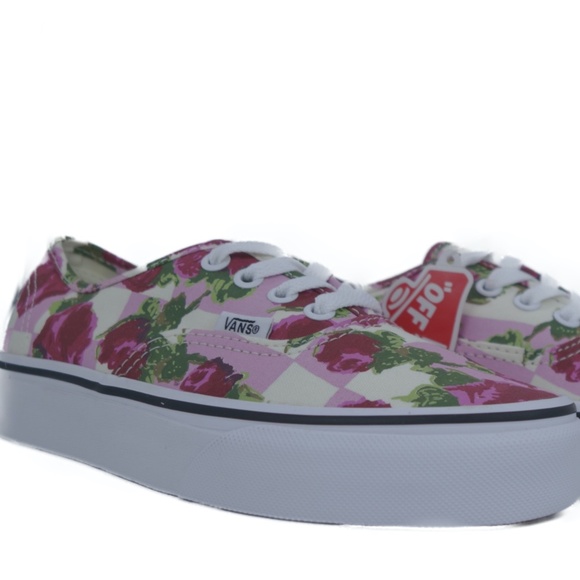 floral pink vans